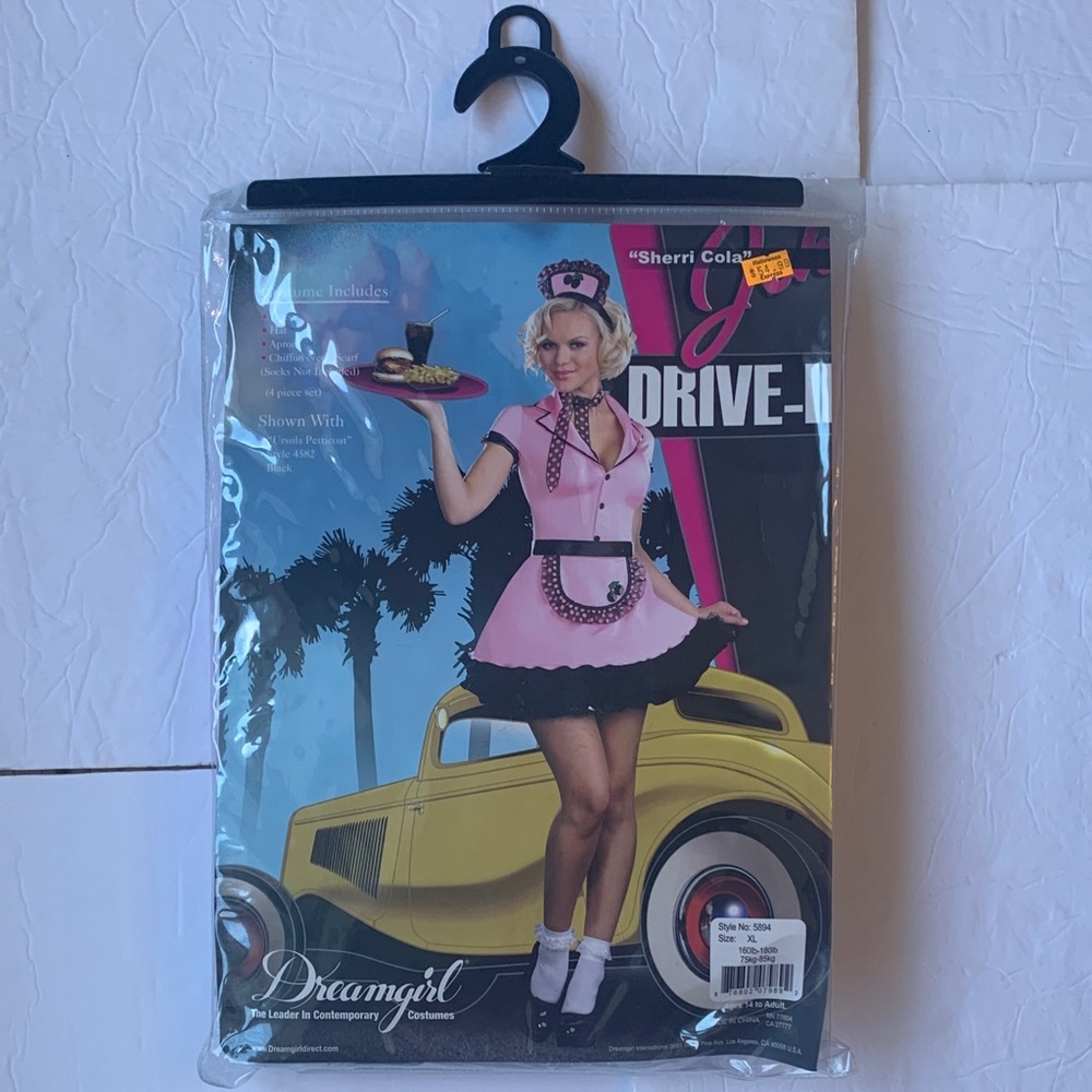 Dreamgirl Pink and Black Drive-In Costume